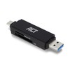 ACT SD Card Reader USB C, Supports USB and USB