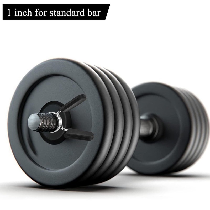 Dumbbell Spring Clips Barbell Collar Clamps 1 inch Dumbbell Circlips
