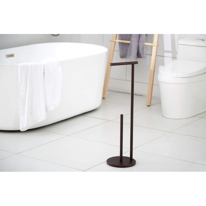 Free Standing Toilet Paper Holder Stand, Oil Rubbed Bronze Toilet