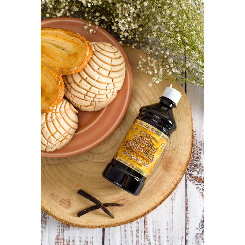 Totonac's Pure Vanilla (500ml) 16.65 Fluid Ounces Great Mexican Vanilla