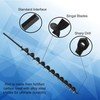 2in Wide 24in Long Metal Earth Auger Drill Bit, Steel