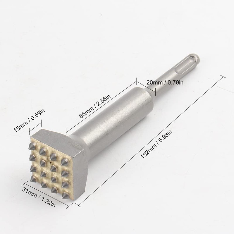 Sunydog Electric Hammer Chisel Bit for Surface Roughening Percussion Hammer