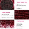 Burgundy Bundles Human Hair 99J Bundles Red Deep Wave Bundle