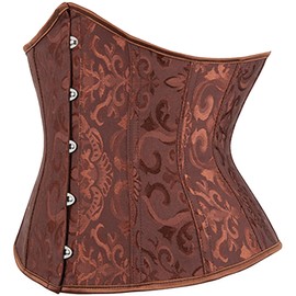 Dress Cici Brown Bridal Corset Top, Wedding Bustier Top for Women Asia Size XL