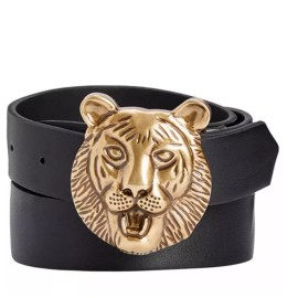 INC International Concepts New INC International Concepts INC Men's Lion Buckle Belt, Black, Large 38-40