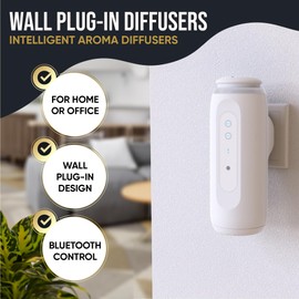 Signature Scents - Plug in Waterless Fragrance Oil Diffuser - Covers up to 800 sq. ft. Controlled via Bluetooth App. for Home & Office - Black
