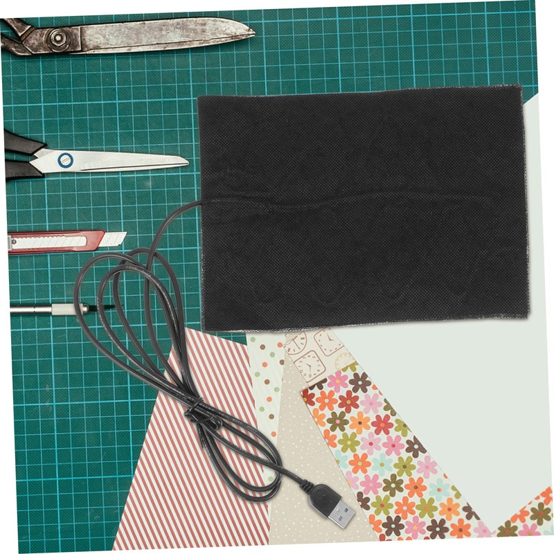 Operitacx 2pcs USB Heating Pad for Epoxy Curing Cotton Mat