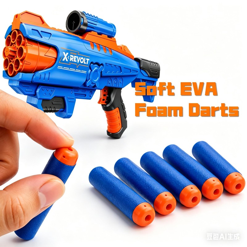 KOKEBUKA Foam Dart Blaster Toy Gun for Boys 8-12 -