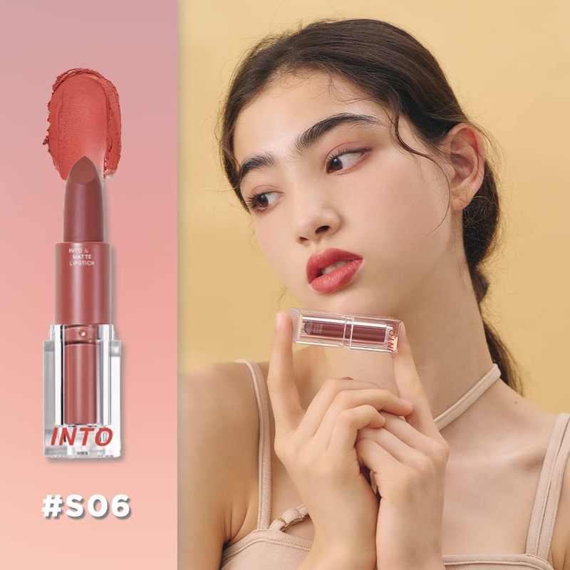 INTO U Feather Matte Lipstick Sensitive Matte Lip (S06 4:00
