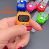 JZK 4x LCD display digital finger tally counter clicker, electronic