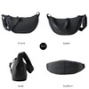 Nylon Crescent Crossbody Bag for Women Men Fanny Pack Crossbody
