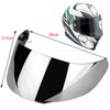 Aramox Silver Plated PC Motorcycle Wind Shield Helmet Lens Visor