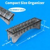 Perfitech Clipper Guard Holder Organizer with 10 Slots, Black, Sturdy