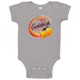 AlStyle Apparel Goldfish Baked Snack Crackers Pepperidge Farm Distressed Logo Vintage Baby One P - 18 Months