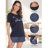 GAESHOW Women's Pyjamas Set Short Sleeve Cotton Pjs Set Summer