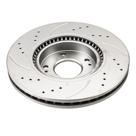 KAX 11.81in Front Disc Drilled Slotted Brake Rotors Pair Replacement for Sonata 2006-2016 3.3L, Optima 2011-2016 2.4L, Tucson 2010-2015, Sport-age 2011-2016, Velo-ster 2013-2017