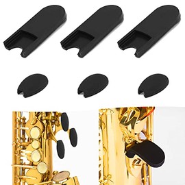 6 pcs Alto Saxophone Thumb Rest, findTop Saxophone Accessories, Clarinet Thumb Rest Cushion, Tenor Saxophone, Baritone Saxophone(Black)