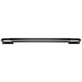 Meriville Double Wrap Around Blackout Curtain Rod Set - 1-inch Diameter Front Rod and 5/8-inch Diameter Back Rod, 48-84 Inch Adjustable, Black Finish