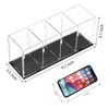 Acrylic Clear Pencil Holder Pen Holder 4 Compartments,Brush Holder Countertop