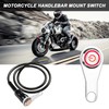 MEIRIYFA LED Motorcycle Switch, 12V Universal Motorcycle Handlebar Switch LED