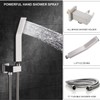 SunCleanse Rainfall Shower Faucet Set Brushed Nickel Shower Combo Set
