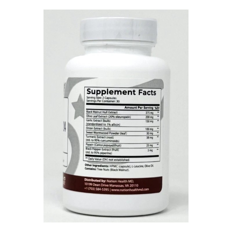 Nation Health MD Cleanse24 - Intestinal Cleanse 24 for Humans,