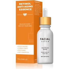 Retinol Anti-Aging Essence Facial Serum Anti Wrinkle Remove Dark Spots Face Essence Anti-Aging Whitening Facial Skin Care Serum Bright Skin Dark Spot Corrector Face Whitening Serum (3 PCS)