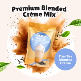 6th Brew Premium Thai Tea Blended Crme Powder Mix, 1kg (2.2lbs), 6th Brew
