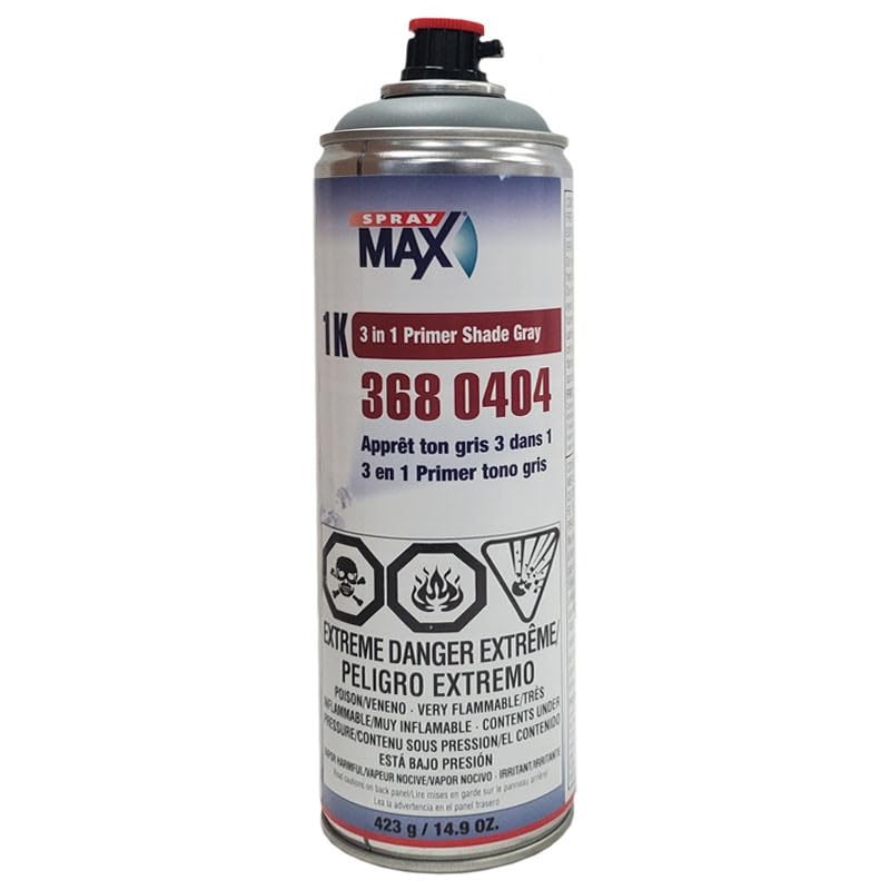 SprayMax 3680404, 3 in 1 Primer Shade Gray