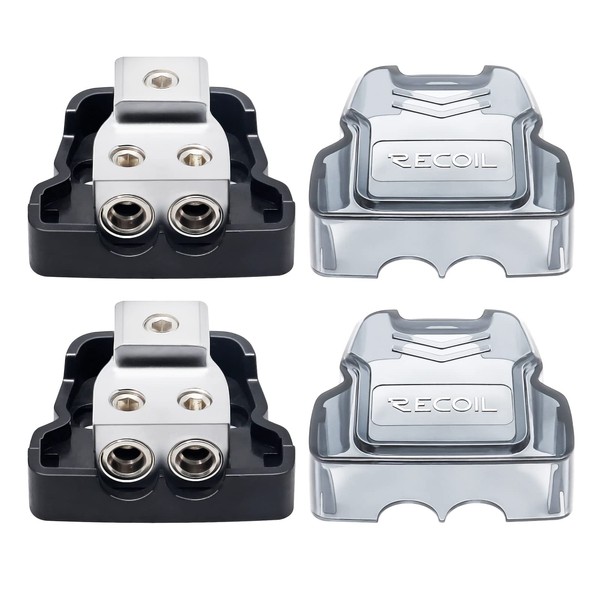 RECOIL RECOIL 2-Way Power Distribution Block, 1 X 0/2/4 Gauge