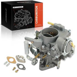 A-Premium 1 Barrel Carburetor Compatible with 1975-1982 Air-cooled Volkswagen Beetle 30/31 PICT-3 engine with Single port Manifold, Replace# 113129029A Electric Choke