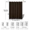 Siiluminisoy Extra Long Boho Shower Curtain, Woven Fabric 84 in