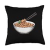 Natto Design Throw Pillow