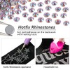 Beadsland Hotfix Rhinestones, 1440pcs Flatback Crystal Rhinestones for Crafts Clothes