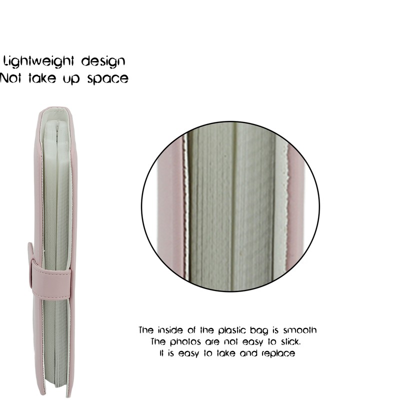 3 Inch 256 Pockets Photo Album PU Leather Photo Album