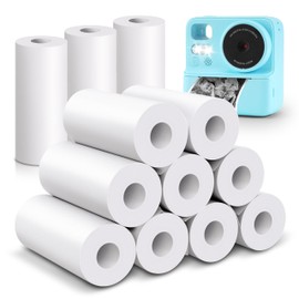 Kids Instant Print Camera Paper, Thermal Printing Paper Set for Kids Instant Print Camera，12Rolls Refill of Photographic Paper (0.98x2.2 inchs)
