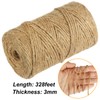 Vivifying 328 Feet Jute Twine, 3mm Jute Twine String for