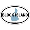 CafePress Block Island RI Oval Design. Oval Car Bumper Sticker