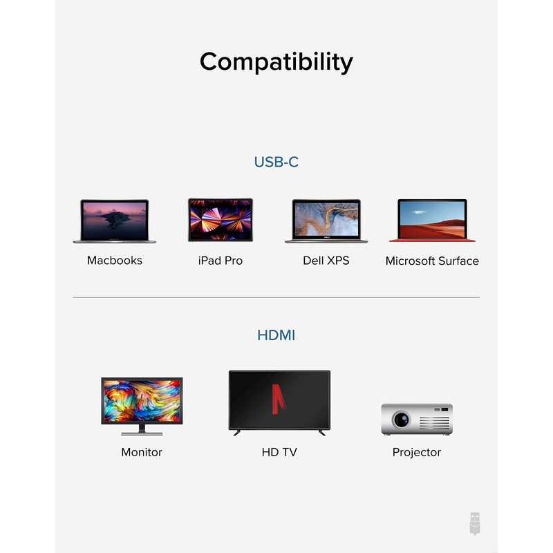 Plugable USBC-HDMI-CABLE A/V Cable