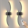 NIORSUN 27.6 Inch Battery Operated Wall Sconce Set of 2,