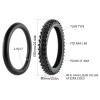 Unbranded 2pcs Front 70/100-17 Dirt Bike Tire Tube 2.75-17 Trail