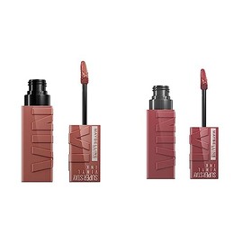 Labial Líquido Brillante, Maybelline Superstay Vinyl Ink Nudes tono Punchy, 4.2ml  Labial líquido brillante Super Stay Vinyl Ink Witty                