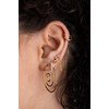14-20GA Stainless Steel Small Spiral Coiled Hoop Earrings, Sold as