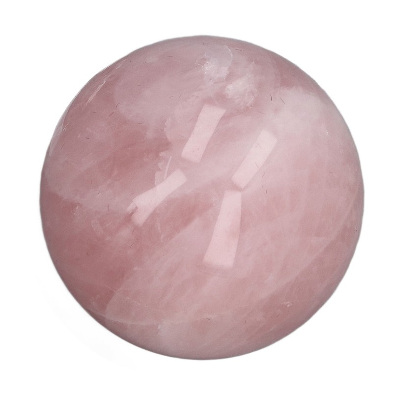 Pink Crystal Ball 2 Inch Natural Rose Quartz Sphere Ball