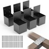 YEOOE 6 Pack Pergola Brackets 4x4 (Actual: 3.5x3.5 Inch), Rafter