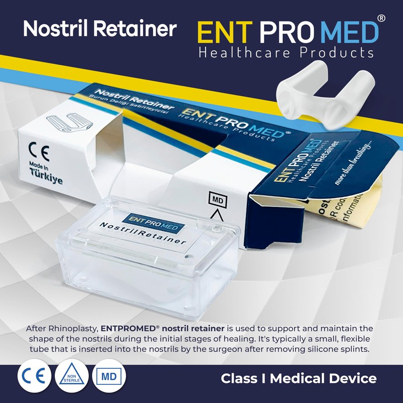 Nostril Retainer, Silicone Tubes for Post Nasal Surgery, After Rhinoplasty