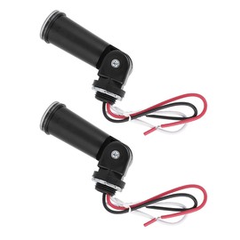 2 Pack Outdoor Photoelectric Sensor,120V AC Photocell Light Sensor Switch,Dusk to Dawn Swivel Mount Conduit Lighting Control,IP65 Waterproof Photocell for LED Post Light,Wall Pack,Porch Lights