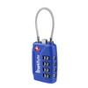 SharkByte TSA Suitcase Locks - 4-Dial Security Travel Combination Padlock,