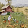 Metal Chicken Coop, 120" x40" x40" Large Chicken Run with