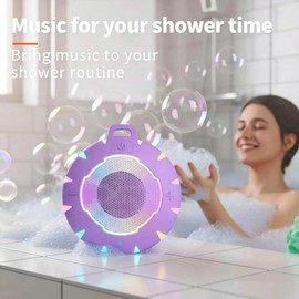 HEYSONG Waterproof Shower Bluetooth Speaker, Durable & Portable with Clear Sound, Ideal for Shower, Pool, Beach & Kayaking – Great Gift for Girls, Women & Men
